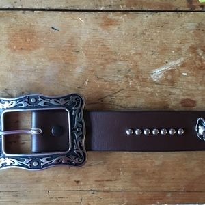 SmartPak NEW Leather-Stainless Fox Belt-Equestrian